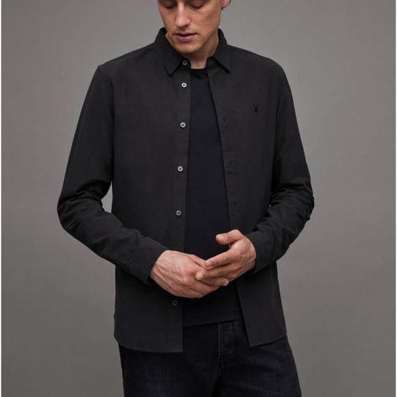 All Saints Other - ALLSAINTS Lovell Slim Fit Ramskull Shirt